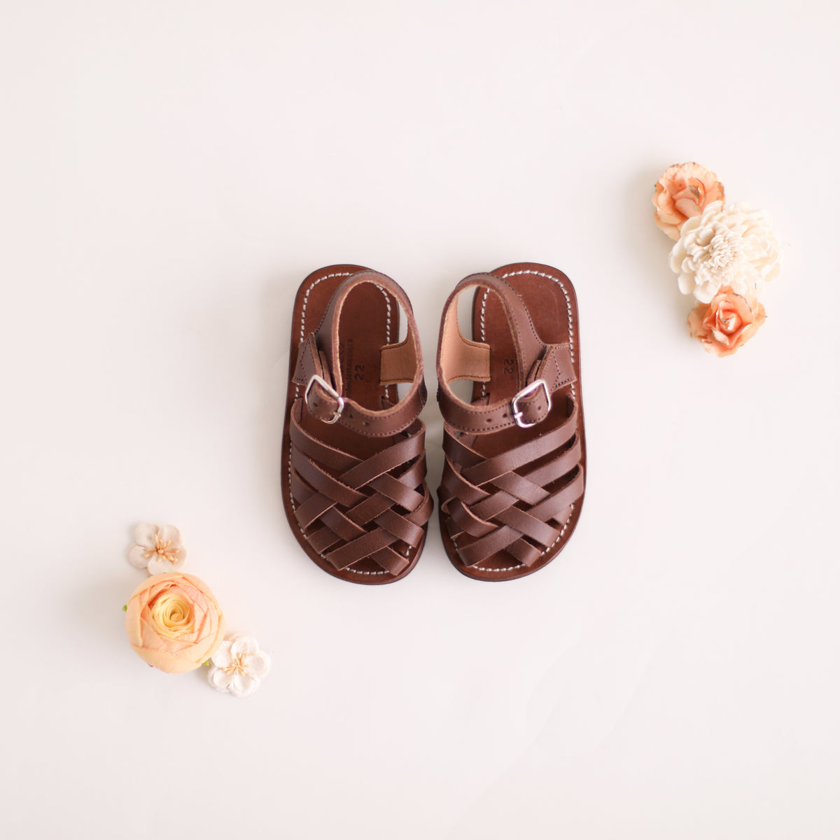 Espresso Isla {Children's Leather Sandals} – Adelisa & Co