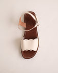 Cream Bella {Sandalias de cuero para mujer}