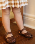 Espresso Isla {Children's Leather Sandals}