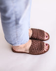 Espresso Trenza {Women's Leather Sandals}