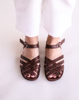 Espresso Isla {Women's Leather Sandals}