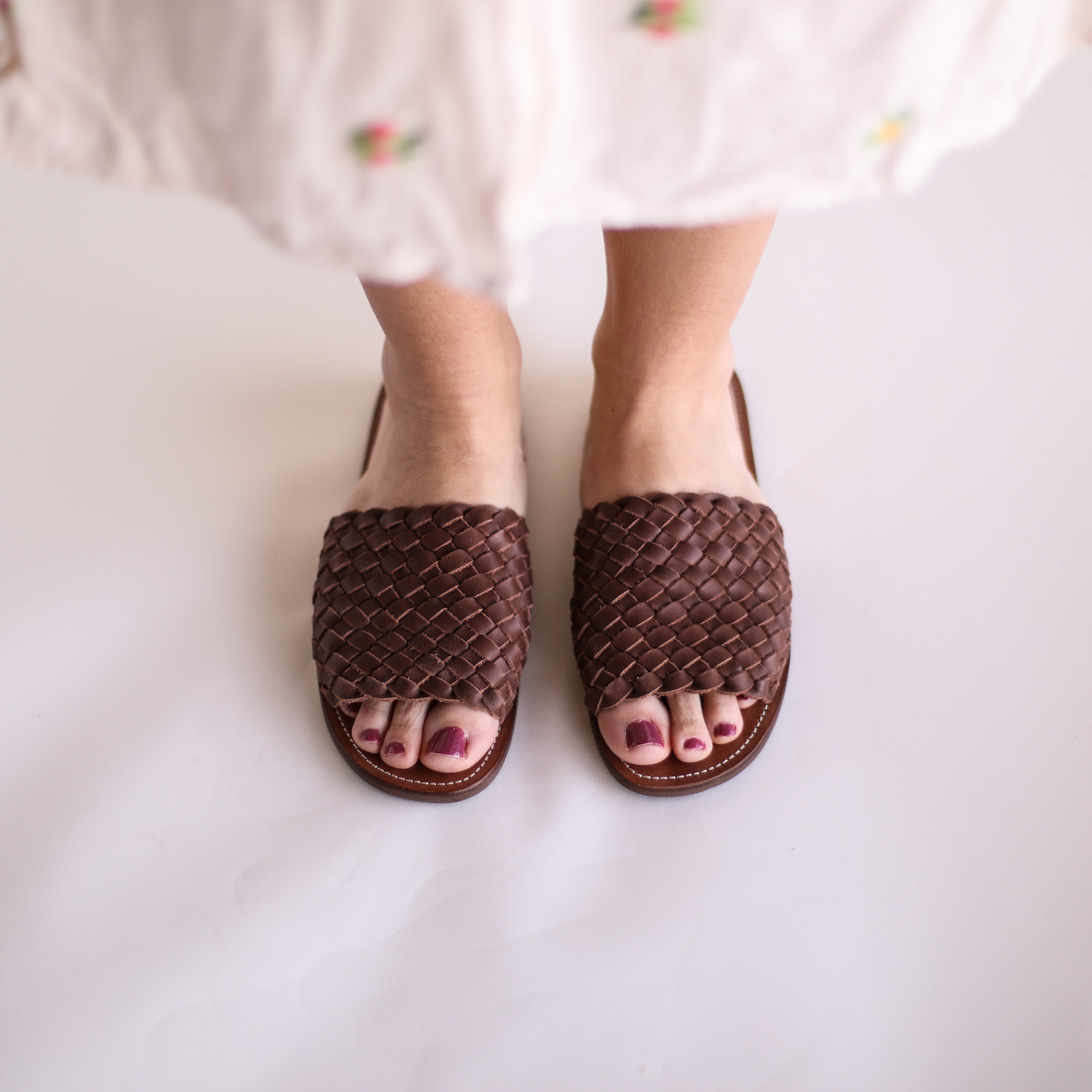 Espresso Trenza {Women's Leather Sandals} – Adelisa & Co