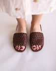 Espresso Trenza {Women's Leather Sandals}