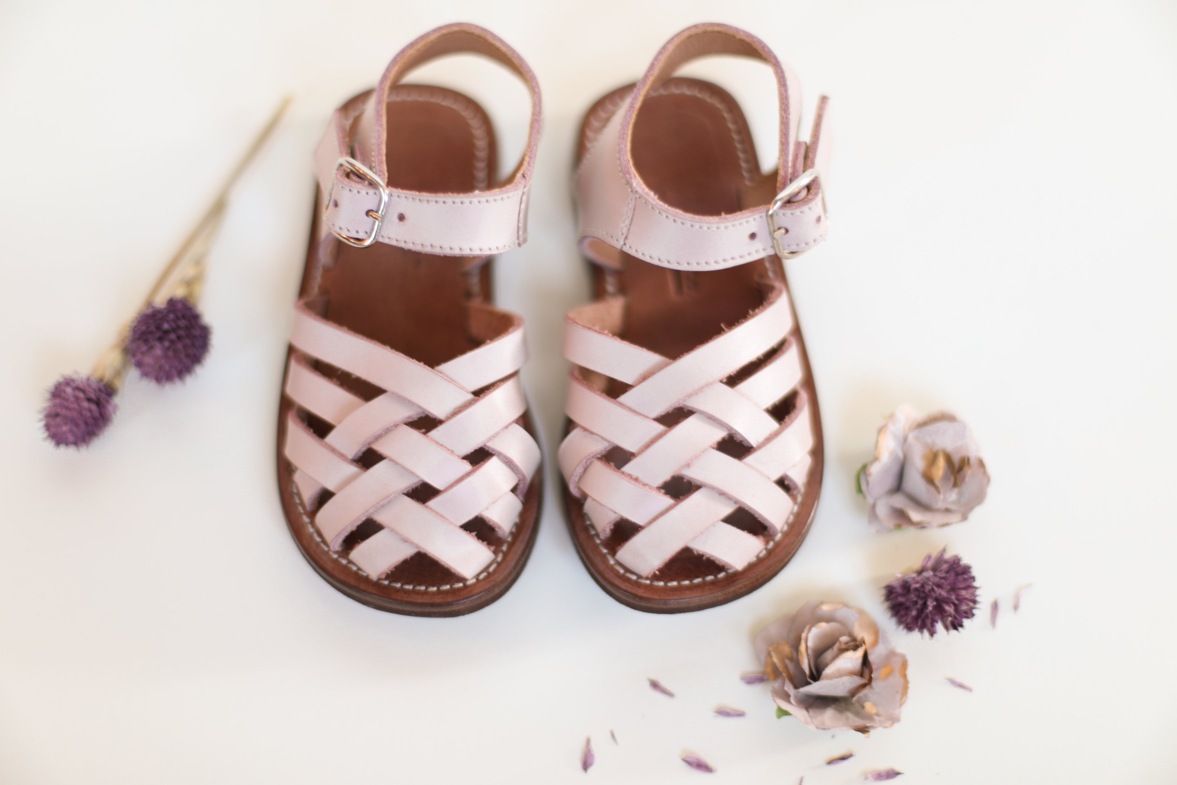 Lavender Isla {Children's Leather Sandals} – Adelisa & Co
