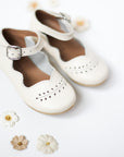Cream Cosecha Mary Janes {Children's Leather Shoes}