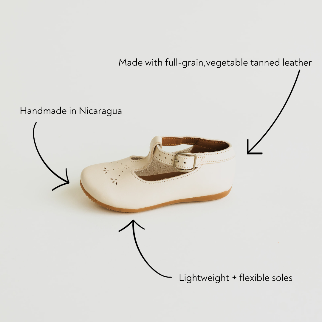 SECONDS Cream Catarina Mary Jane Children s Leather Shoes Adelisa Co