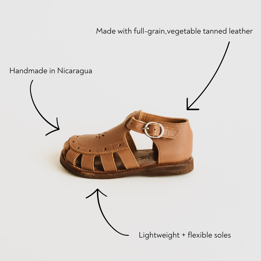 Flora {Children's Leather Sandals} – Adelisa Co - Main Image