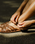 Espresso Isla {Women's Leather Sandals}