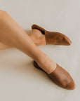 Adelisa & Co leather Mule shoe for women available in black, dark brown and medium brown.