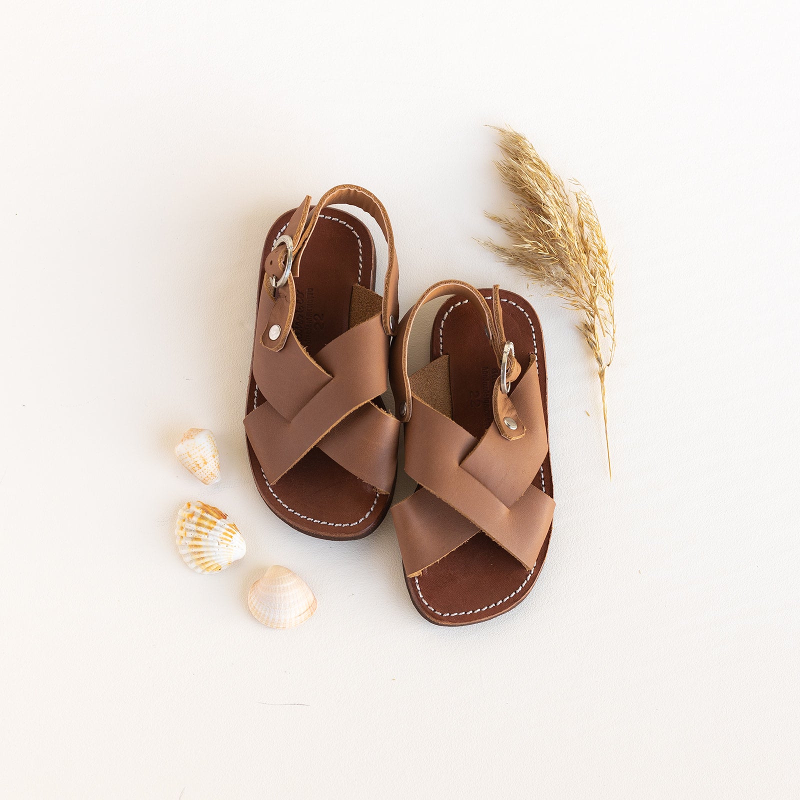 Cruz {Children's Leather Sandals} – Adelisa Co - Main Image
