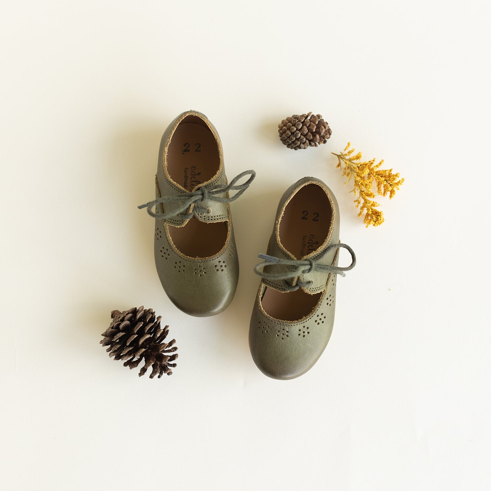 Pine Green Sol {Children&#39;s Leather Shoes}