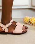 Sandalias de cuero para niños Pink Sorbet Bella