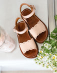 Sandalias de cuero para niños Pink Sorbet Bella