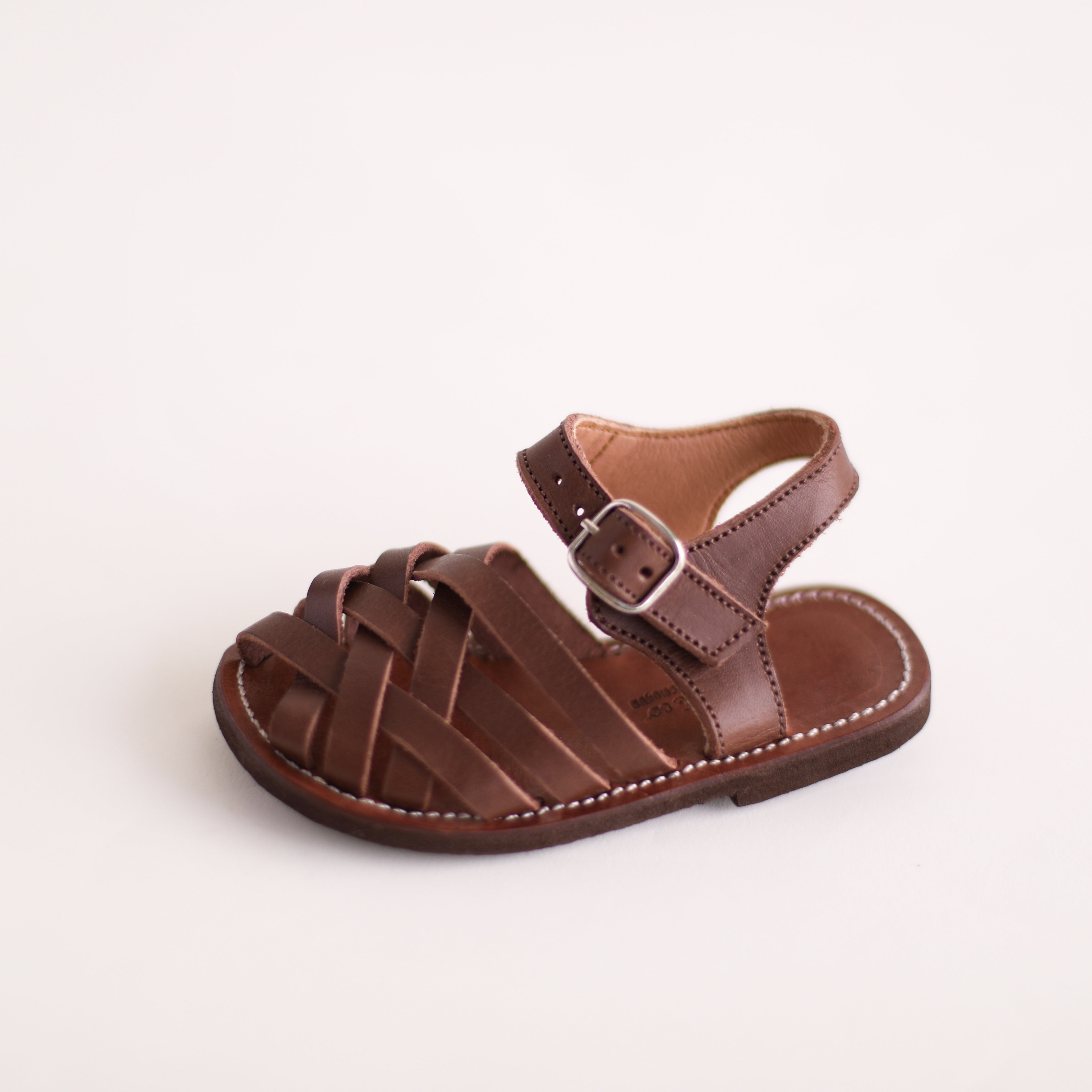 Espresso Isla {Children's Leather Sandals} – Adelisa & Co