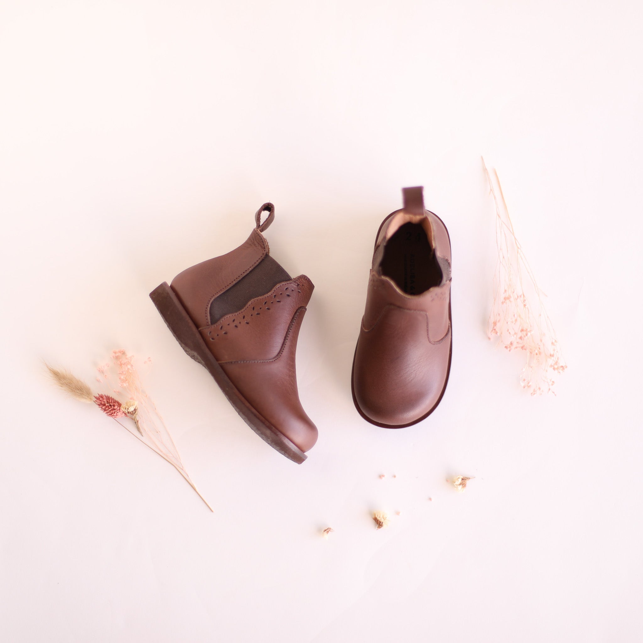 Espresso Ophelia {Children's Leather Boots} – Adelisa & Co