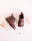 Espresso Ophelia {Children's Leather Boots}