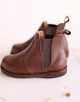 Espresso Ophelia {Children's Leather Boots}