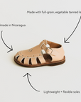 Nude Blush Flora {Children's Leather Sandals}