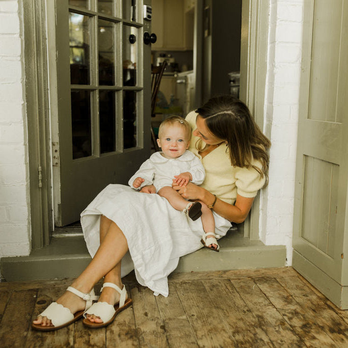 Cream Bella {Women's Leather Sandals}