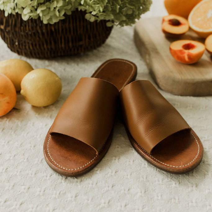 Verano Slide {Sandalias de cuero para mujer}