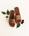 Espresso Trenza {Women's Leather Sandals}