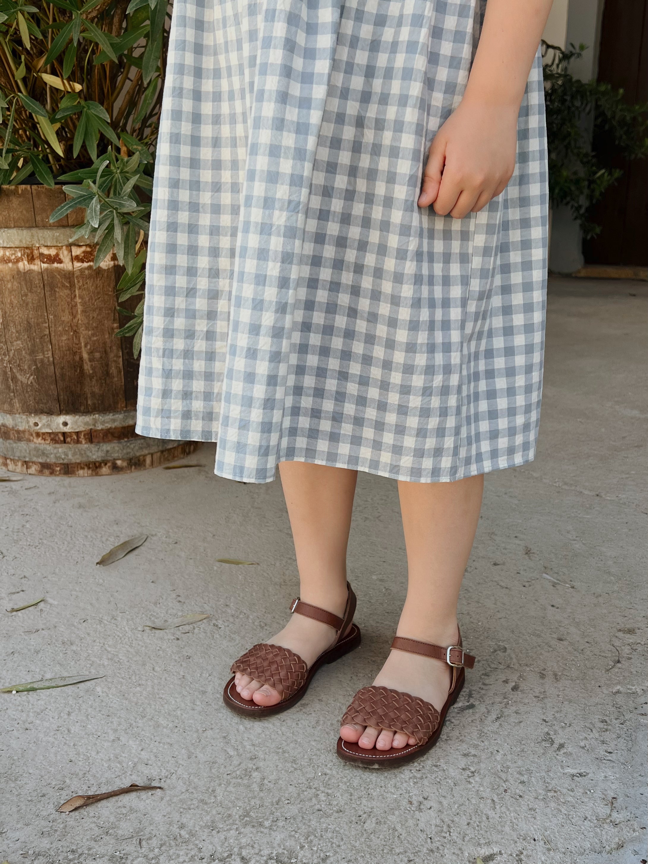 Espresso Trenza {Children's Leather Sandals} – Adelisa & Co