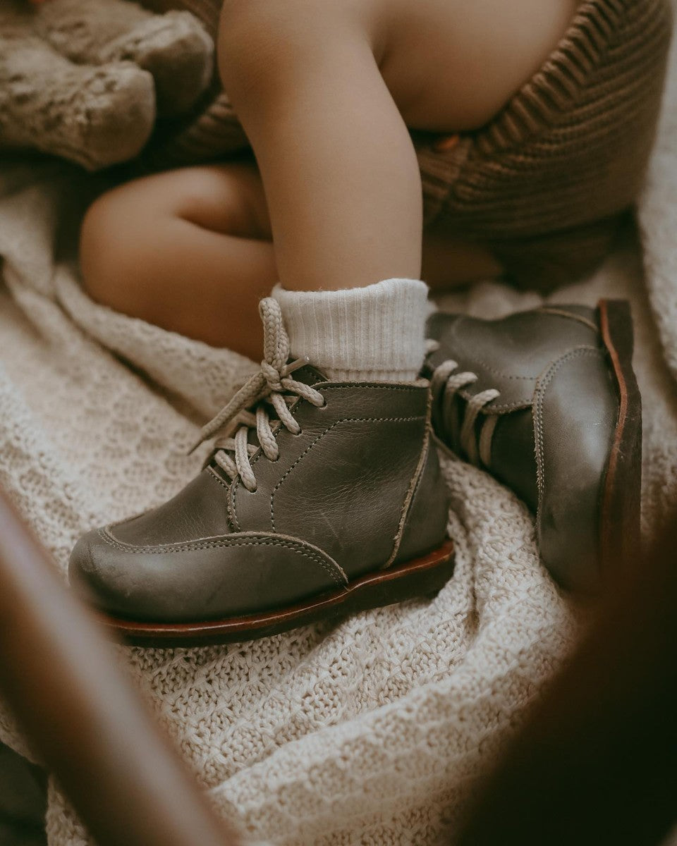 WHOLESALE Pine Green Antigua {Children&#39;s Leather Boots}