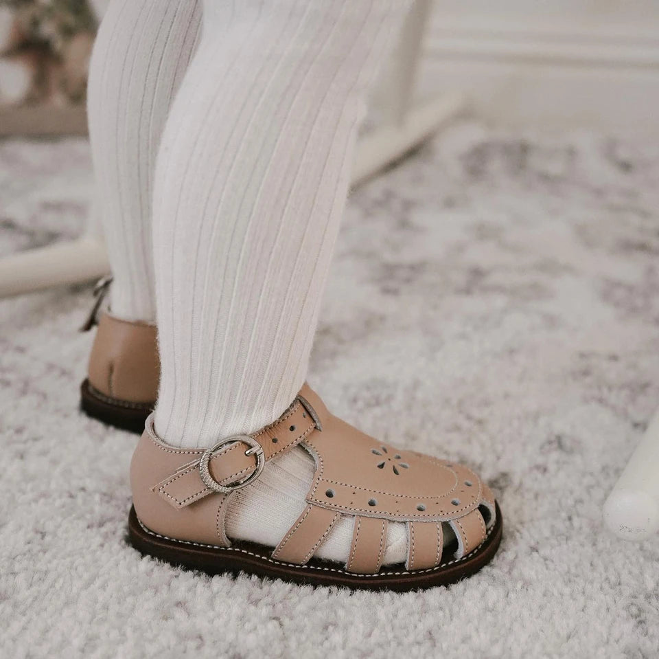 Nude Blush Flora {Children's Leather Sandals} – Adelisa & Co Nude Blush Flora {Children's Leather Sandals} – Adelisa & Co