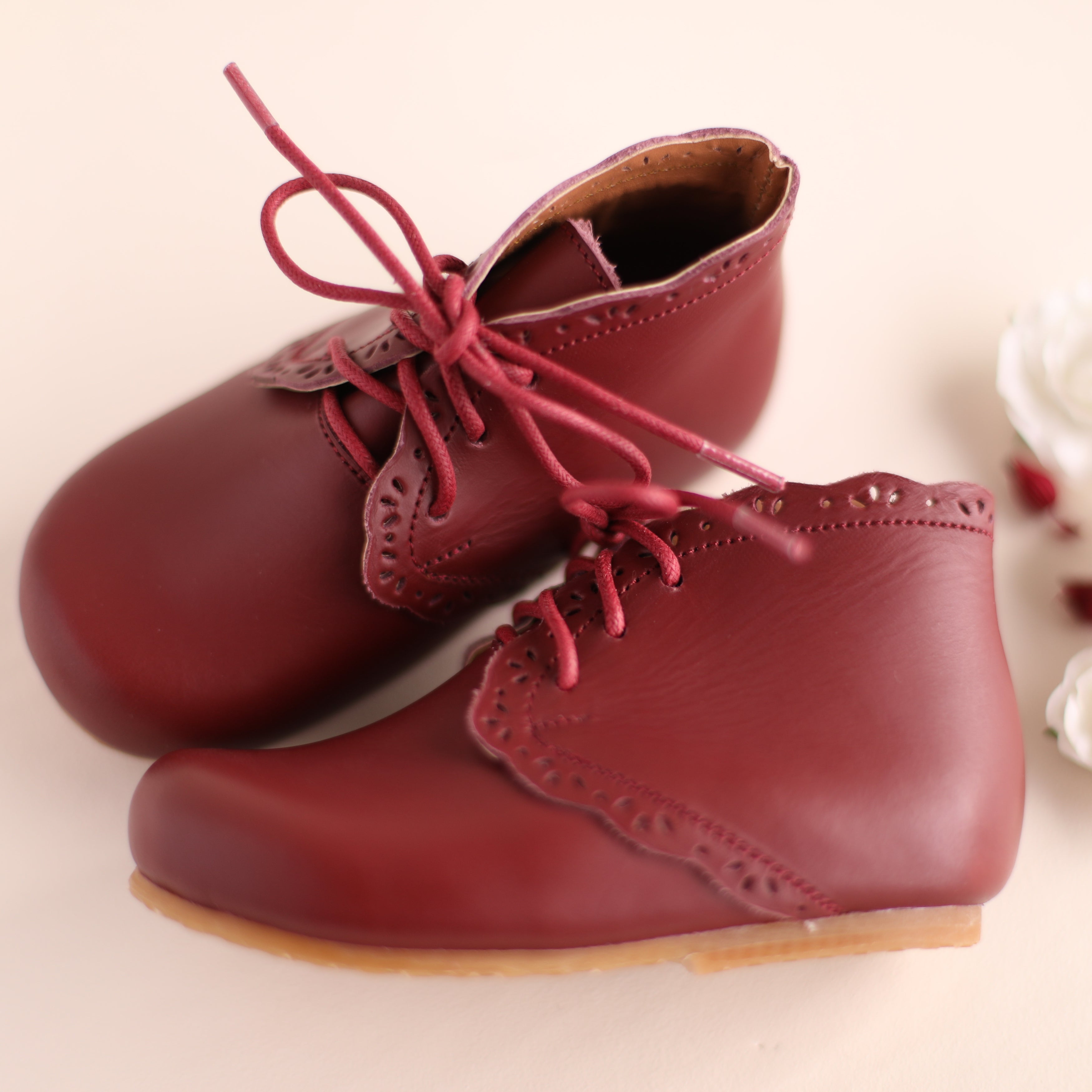 Cranberry Primavera {Children&#39;s Leather Boots}
