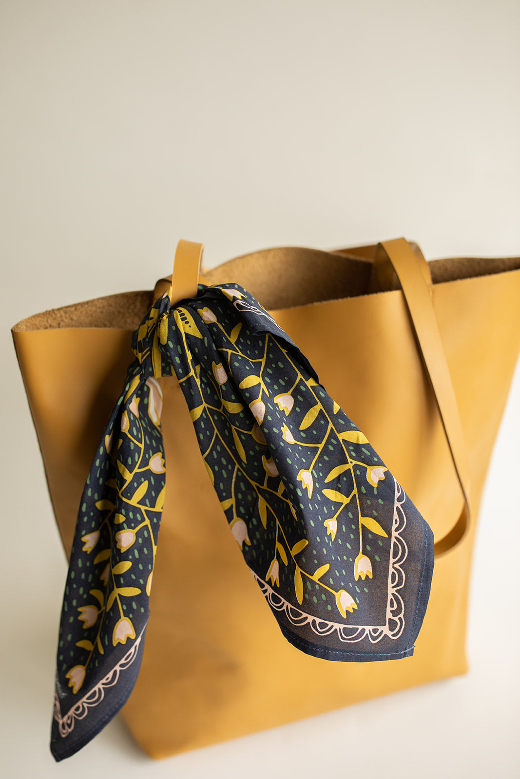 Leather Tote {Goldenrod}