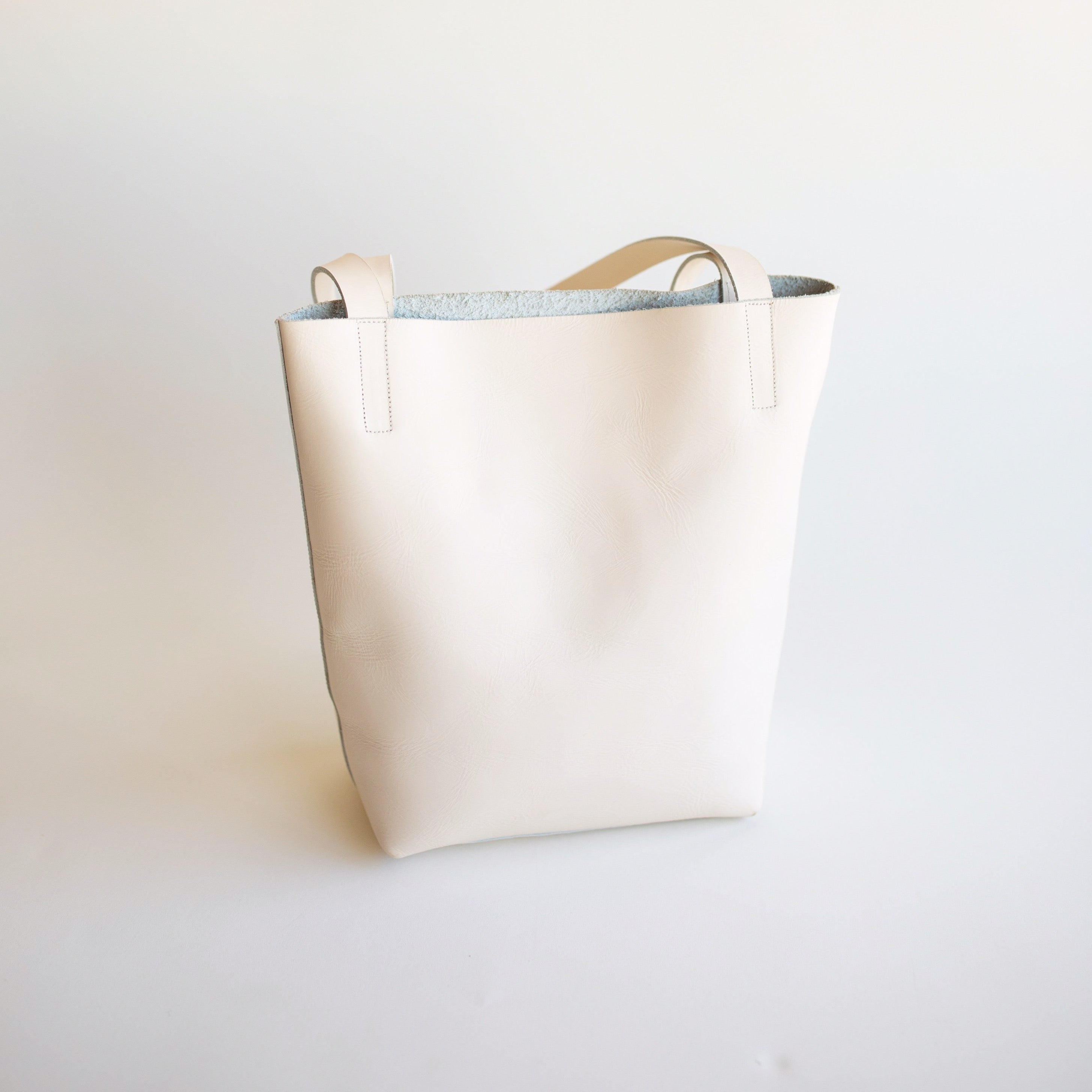 Adelisa &amp; Co cream leather tote for children and women.