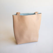 Adelisa & Co nude blush pink  leather tote for children and women.
