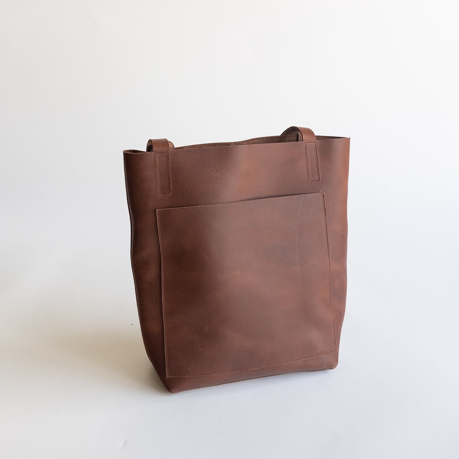 Adelisa & Co dark brown  leather tote for children and women.