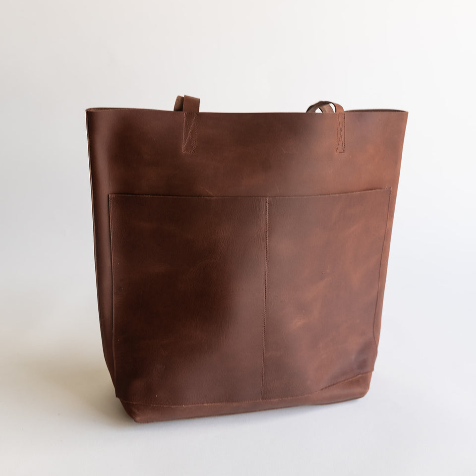 Espresso paneled Satchel tote Bag main image 0