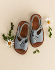 French Blue Estrella {Children's Leather Sandals}