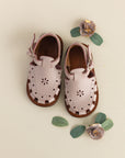 Lavender Flora {Children's Leather Sandals}