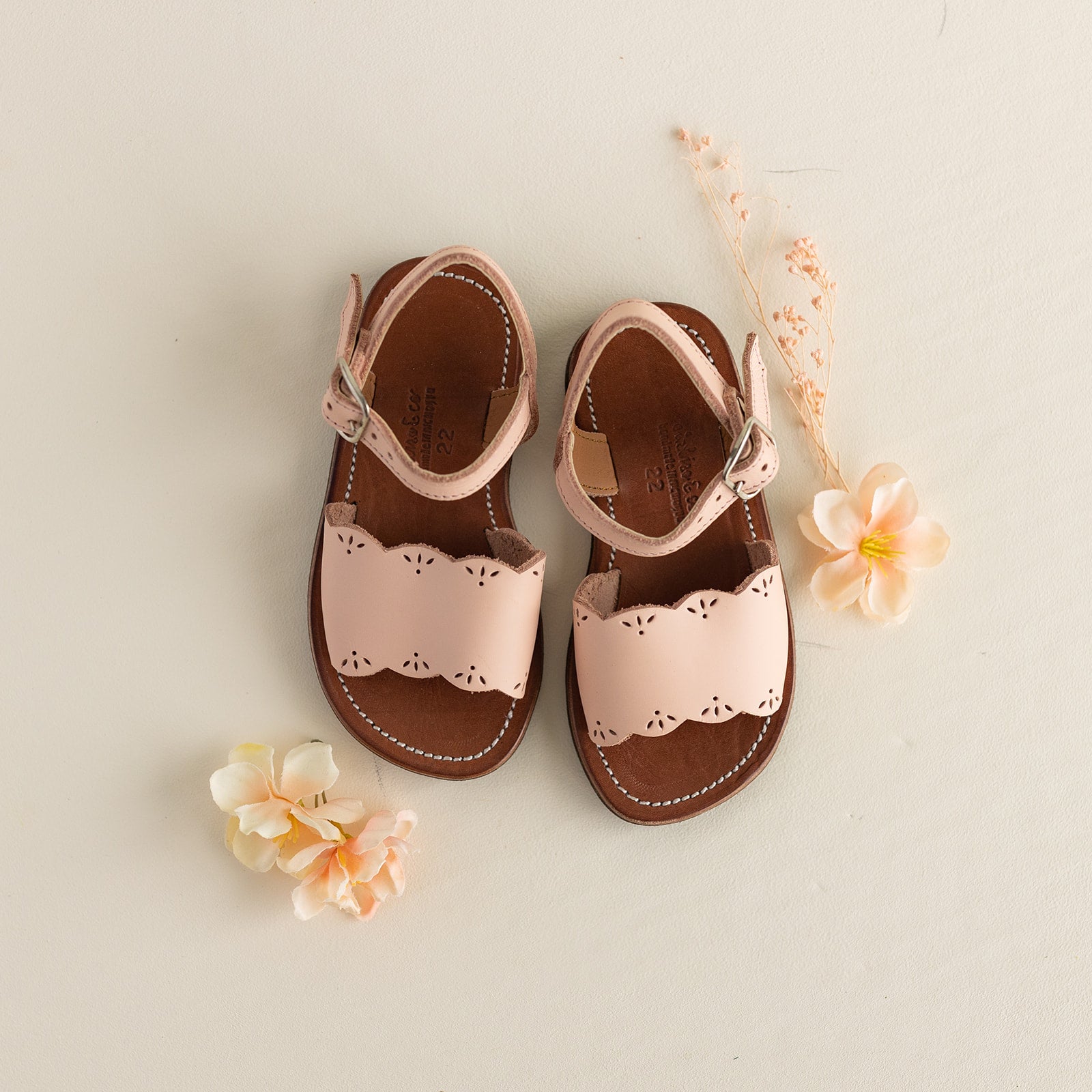 Pink Sorbet Bella {Children&#39;s Leather Sandals}