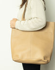 Leather Tote {Birch}