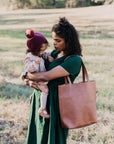 Leather Tote {Classic Brown}