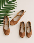 Brown Genuine Leather Adelisa & Co. Sandal for women. Handmade in Nicaragua.
