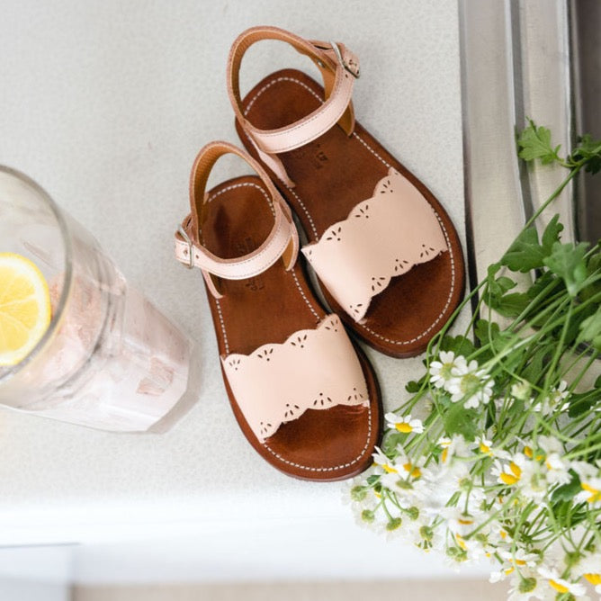 Pink Sorbet Bella {Children's Leather Sandals} – Adelisa & Co